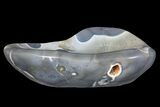 Polished Banded Agate Bowl - Madagascar #169357-2